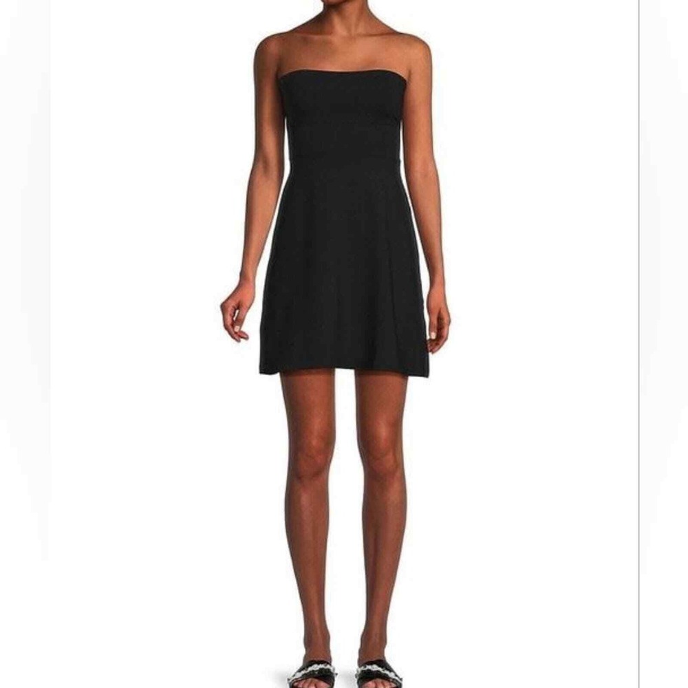 Susana Monaco x Revolve Women's Black Strapless Fit & Flare Mini Dress size XL